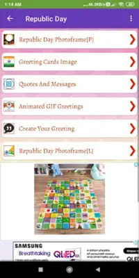 Happy Republic Day Greetings, android App screenshot 0